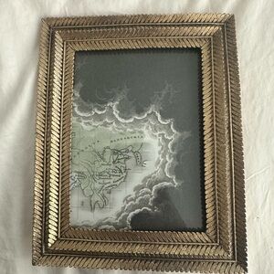 Gold-Painted 5''''x 7" Leaf Frame